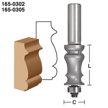 Picture Frame Router Bits 1-7/16" CL x 1/4" shank | EAGLE AMERICA