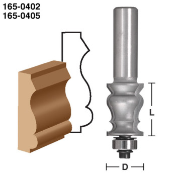 Picture Frame Router Bits 1" CL x 1/4" shank | EAGLE AMERICA
