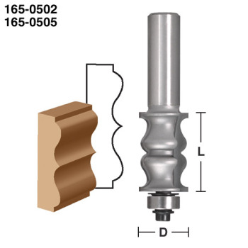 Picture Frame Router Bits 1-3/16" CL x 1/4" shank | EAGLE AMERICA