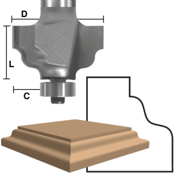 Wavy Edge Router Bits x 1/4" shank | EAGLE AMERICA