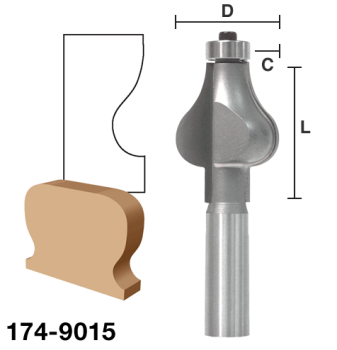 Handrail Router Bits - Side Profile | EAGLE AMERICA