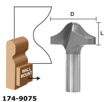 Medical Handrail Router Bits | EAGLE AMERICA