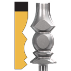 Reversible Crown Molding Router Bits 3-1/16" CL x 1-3/8" LD x 1/2" shank | EAGLE AMERICA