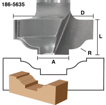 Ogee Faux Raised Panel Router Bits | EAGLE AMERICA