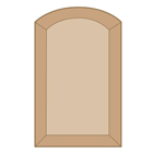 Roman Arched Raised Panel Cabinet Door Template Sets