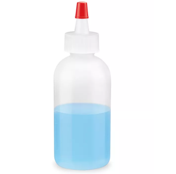 HDPE Boston Round Plastic Squeeze Bottle - 16 oz