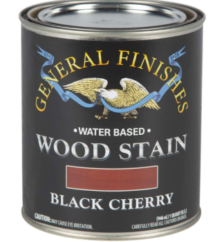 General Finishes Water-Based Wood Stain - Black Cherry Quart