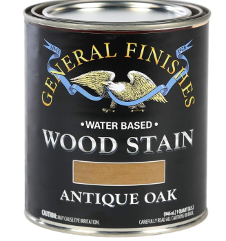 General Finishes Water-Based Wood Stain - Antique Oak Quart