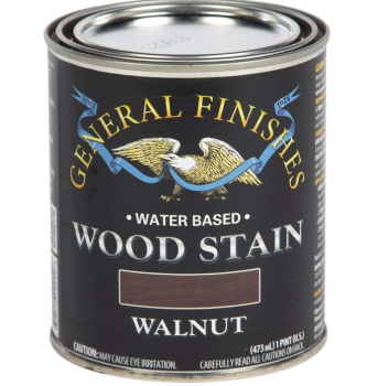 General Finishes Water-Based Wood Stain - Walnut Quart