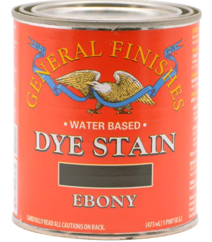 General Finishes Water Based Dye Stain Ebony - Quart