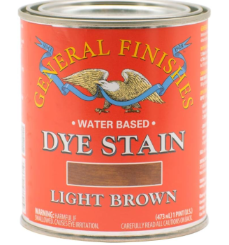 General Finishes Water Based Dye Stain Light Brown - Quart