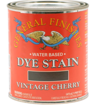 General Finishes Water Based Dye Stain Vintage Cherry - Quart