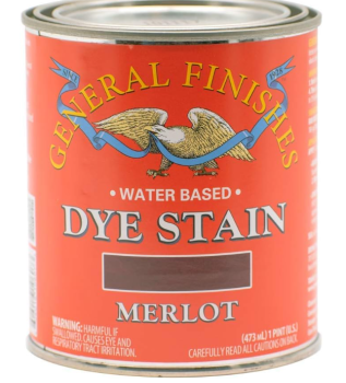 General Finishes Water Based Dye Stain Merlot - Quart