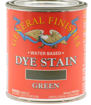 General Finishes Water Based Dye Stain Green - Quart