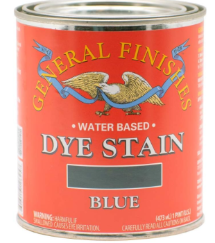 General Finishes Water Based Dye Stain Blue - Quart