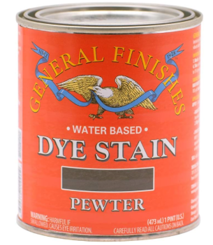 General Finishes Water Based Dye Stain Pewter - Quart