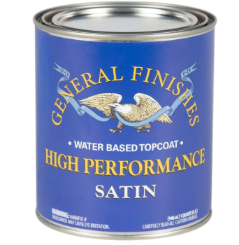 General Finishes High Performance Water-Based Topcoat Satin - Quart