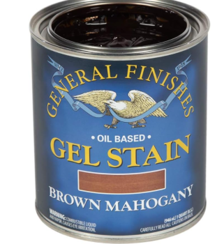 General Finishes Oil-Based Gel Stain Brown Mahogany - Quart