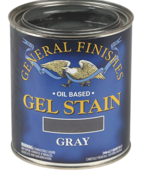 General Finishes Oil-Based Gel Stain Gray - Quart