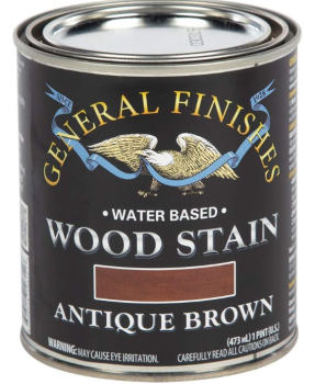 General Finishes Water-Based Wood Stain - Antique Brown Quart