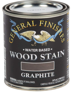 General Finishes Water-Based Wood Stain - Graphite Quart