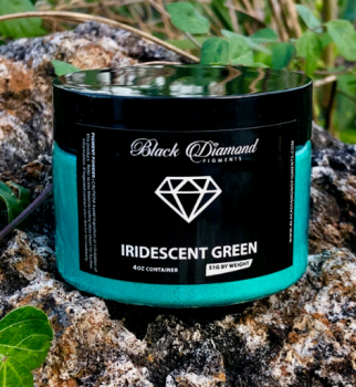 Black Diamond Pigment Mica Powder - Iridescent Green - 1.8 oz