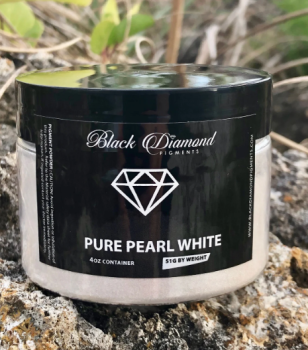 Black Diamond Pigment Mica Powder - Pure Pearl White - 1.8 oz