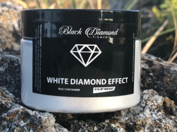 Black Diamond Pigment Mica Powder - White Diamond Effect - 51g