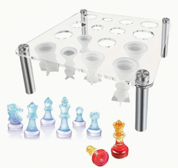 Resin Chess Set Mold Pouring Stand