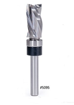 Pattern Helical Downcut Spiral Router Bits with Top Bearing | Solid Carbide | MLCS