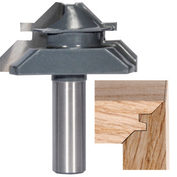45 Degree Lock Miter Router Bits for a 90 Degree Joint | MLCS