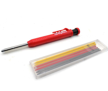 Mechanical Carpenter Pencil - Red, Yellow & Black Graphite