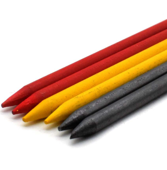 Mechanical Carpenter Pencil Refills - Red, Yellow & Black Graphite