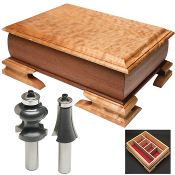 Oval Box Side and Ogee Bracket Foot Router Bits 2 pc Set | MLCS