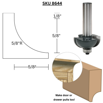 3/4" Cove Router Bits  x 1/2" shank | MLCS