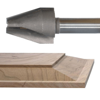 Vertical Raised Panel Router Bit - 18° Shaker Bevel Profile | MLCS