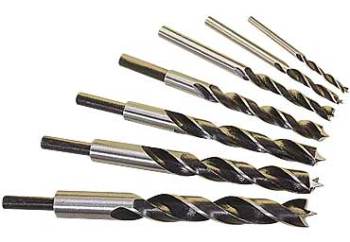 Brad Point Drill Bits 7 pc Set with Stop Collars | MLCS