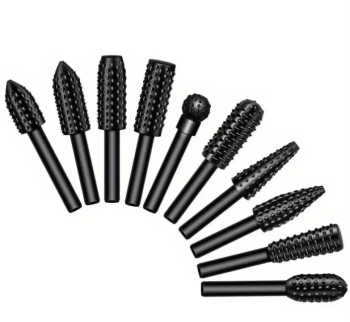 Rotary Wood Rasp Set - 10 pc