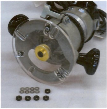 Universal Router Base Plate with Radial Slots