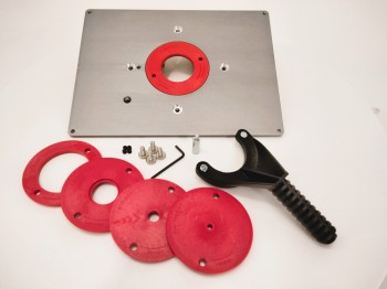 Aluminum Router Table Insert Plate with Rings for TRITON TRA001 Router | MLCS PREMIUM