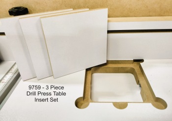Drill Press Replaceable Inserts for MLCS Drill Press Tables -Set of 3 | MLCS