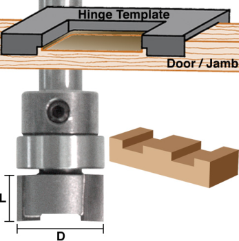 1/2" Dado Cleanout Router Bits 1/4" CL x 1/4" shank | EAGLE AMERICA