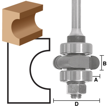 1/4" Flute Assembly x 1/2" shank | EAGLE AMERICA