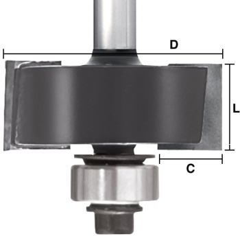 3/8" Rabbeting Router Bits x 1/4" shank | MLCS