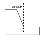 Raised Panel Router Bits - 22-1/2° Shaker Bevel Profile | EAGLE AMERICA