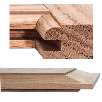 Cabinet Door Router Bits - 18° Bevel Panel & Undercutter - Round Over Rail & Stile | MLCS PREMIUM