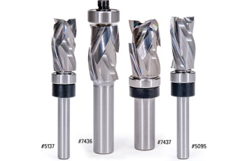 Helical Flush Trim and Pattern Router Bits | 3 Flute Solid Carbide Compression | MLCS