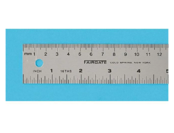 Fairgate Metric Conversion Rulers - Millimeters to Inches Scale