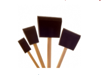 Solo Poly Foam Brushes for Wood Stains, Dyes and Topcoats