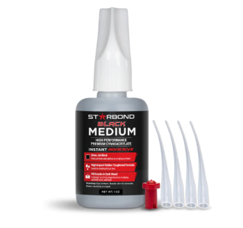 Starbond Black Medium CA Glue | Cyanoacrylate